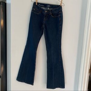 Ann Taylor LOFT Curvy Flare Jeans-Size 0